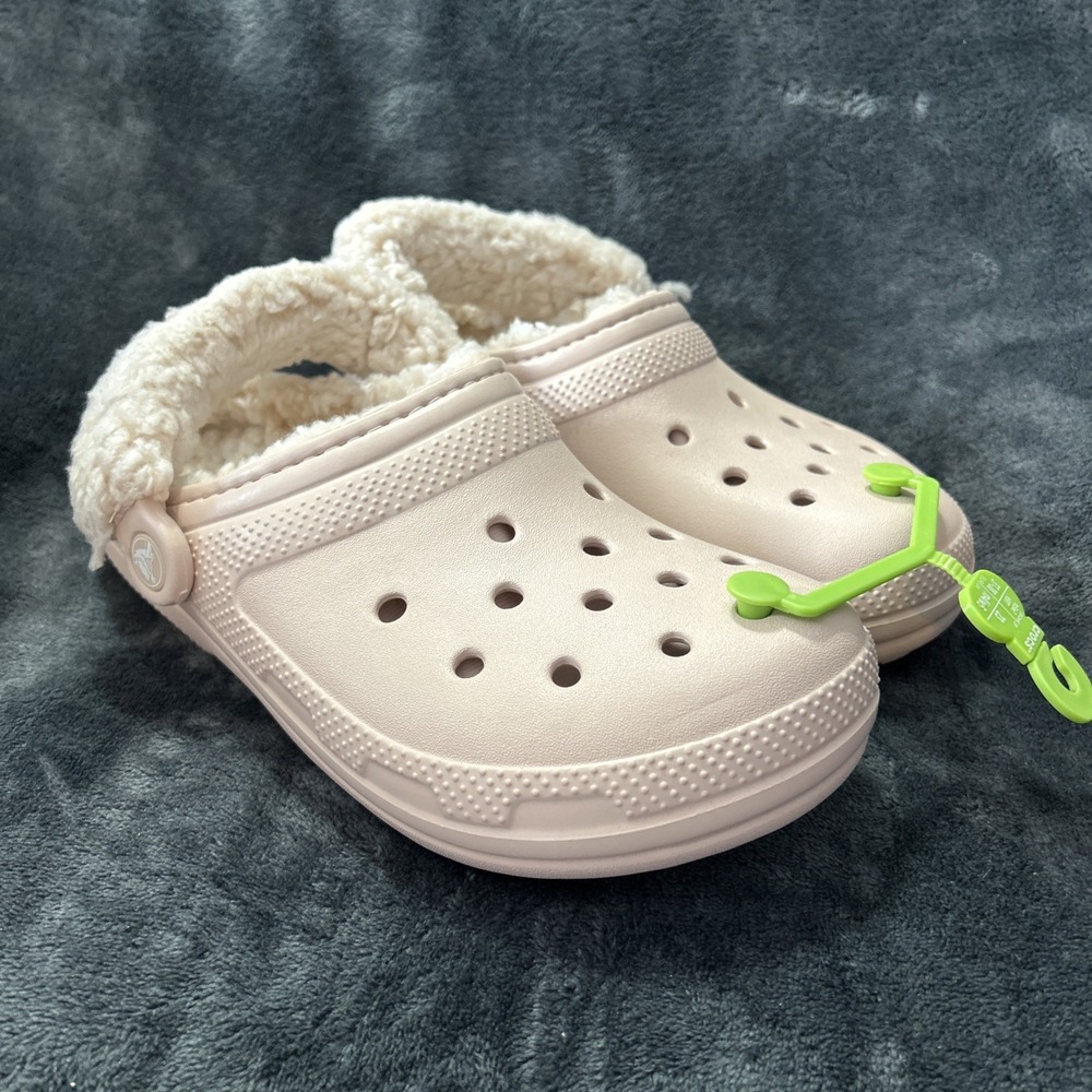 Crocs Classic Fleece Lined Clog 211396-453 Men's 5/Women's 7 Pink Shoes